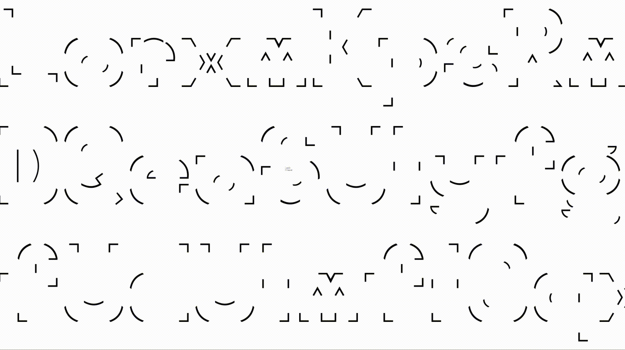 Look Closer — animated typographic study